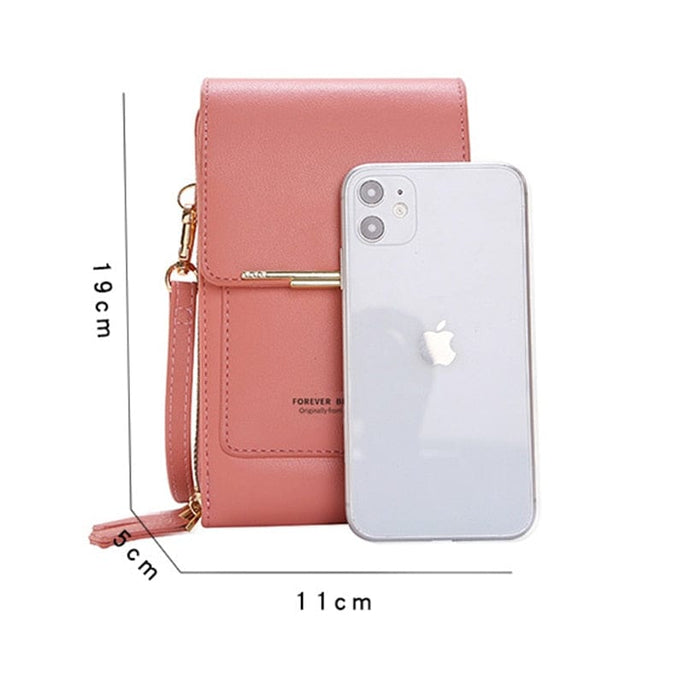 Women's Bag Touch Screen Cell Phone Purse Wallets Soft Leather